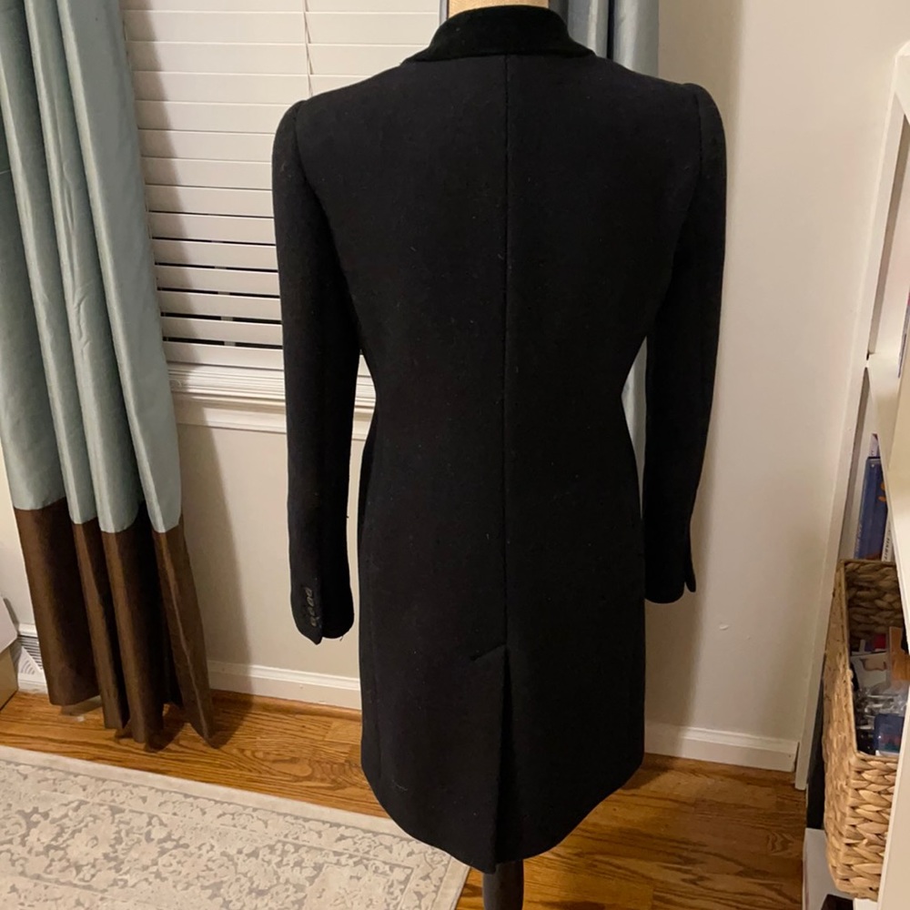 Bird by JUICY COUTURE Black Wool Coat Size M - Picture 3 of 8